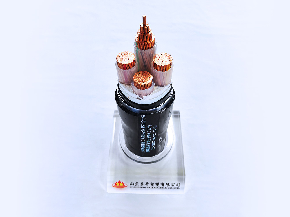 1KV低煙無鹵阻燃C類銅芯交聯聚乙烯絕緣鋼帶鎧裝聚烯烴護套電力電纜 ZC-YJV22 0.61kV 4×185